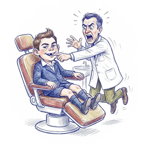 Desen: La dentist